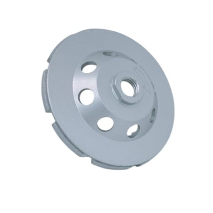 Double Row Diamond Grinding Cup Wheel 4-1/2", 5/8"-11 Arbor
