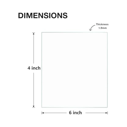 Egofine 4x6 Heat-Strengthened Glass Replacement for Picture Frame (Crystal Clear, 2 Pack), Replacement Glass for 4 by 6 Photo Frame - size: 4x6
