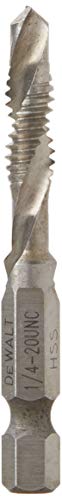 DEWALT Drill Tap, UNC, 1/4-Inch (DWADT1420) - size: 1/4 in