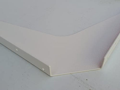 One Pair Workstation Heavy-Duty Reversible Brackets 1000lb. Load Capacity [per Pair] (15" x 21", White) - color: White, size: 15" x 21"