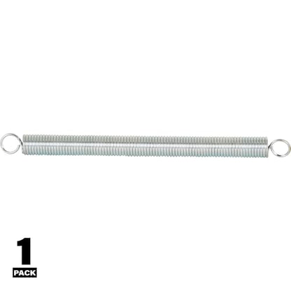 Prime-Line SP 9635 Extension Spring, Spring Steel Construction, Nickel-Plated Finish, 0.080 GA x 5/8 in. x 8-1/2 in., Closed Single Loop (Single Pack)