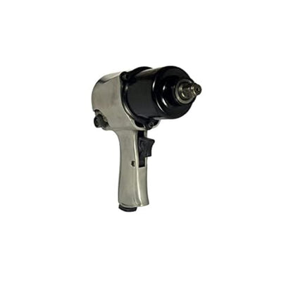 K Tool International 81631A Pneumatic Impact Wrench with 1/2" Drive for Garages, Repair Shops and DIY, 25-350 Working Torque, 400-899 ft./lb., 7500 RPM, 7 CFM, 90 PSI, Pistol Trigger, Aluminum Body