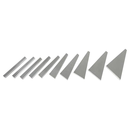 10Pcs 1-30° Accuracy Ground Angle Block Set, 0.0001 Hardened Steel