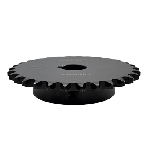 #40 Roller Chain Sprocket Type B 1 inch Bore 30 Tooth, Hardened Antirust 1045 Steel Drive Sprockets 40B30-1