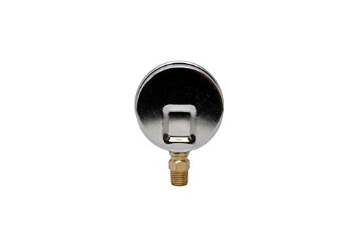 Valley Industries 41 Series 2.5" 3000 PSI Pressure Gauge - Stainless Steel, 1/4" NPT Brass Bottom Mount, Glycerin Filled - size: 3000 PSI