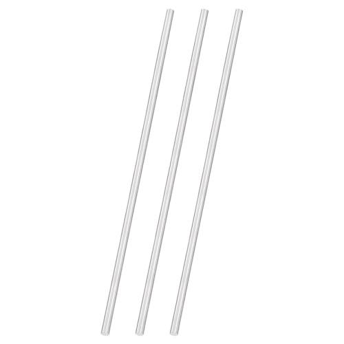 uxcell 3pcs 304 Stainless Steel Round Rods, 3/8" Dia x 16" Length Stainless Steel Metal Solid Shaft Rod Bar for Industry Use Metal Working Hobbies DIY Craft, Silver - size: 3/8" Dia x 16" Length