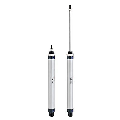 uxcell Pneumatic Air Cylinder 16mm Bore 125mm Stroke with Y Connector and Quick Fittings, MAL 16x125, for Automatic Equipment - size: 16mmx125mm