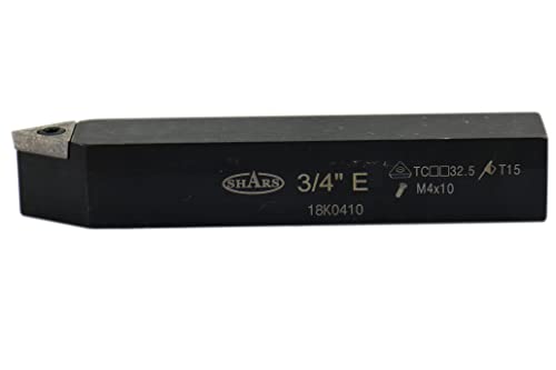 Shars (5 Pcs) 3/4" Indexable Carbide Turning Tool Set 404-1043 P] - size: 3/4" 404-1043