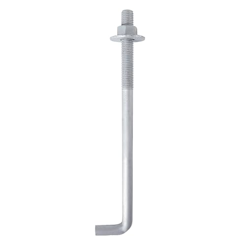 1/2" x 12" Concrete Anchor Bolts (10 Pack) L Shaped, Hot-Dip Galvanized - size: 1/2"x12" (10 PCS)
