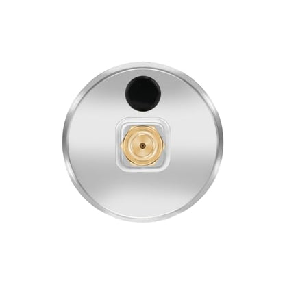MEASUREMAN 1.5" Liquid Filled Fuel Pressure Gauge, 0-60 PSI Range for Accurate Tuning - Stainless Steel Case with a 1/16" NPT Center Back Mount - size: 0-60 PSI