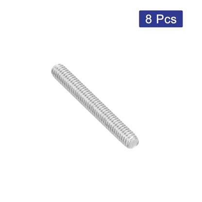 uxcell 8Pcs Fully Threaded Rod, M4 x 30mm 304 Stainless Steel Right Hand Thread Bar Studs M4-0.7 Thread Pitch for Furniture Machinery Assembly - size: M4 x 30mm