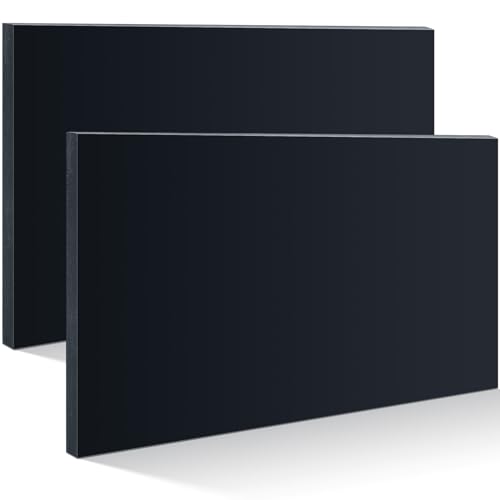 2 Pcs 3/4" Thick HDPE Plastic Sheets Thick Hard HDPE Polyethylene Sheet