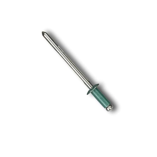 Eagle 1 Blind Pop Rivets (250 count) #43 Stainless Steel and #44 Aluminum Rivets, Multiple Colors, Free 1/8" Drill Bit wih Order, Quantity Discounts Available (#43 Stainless Steel, Forest Green) - color: Forest Green, size: #43 Stainless Steel