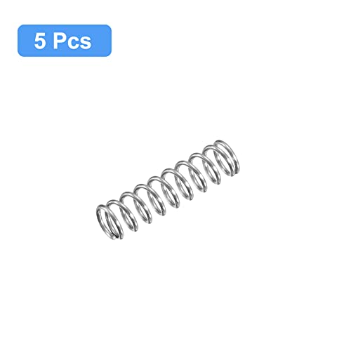 uxcell 5Pcs Compression Spring 304 Stainless Steel 4mmOD,0.5mmWD,15mmFL - size: 4x0.5x15mm