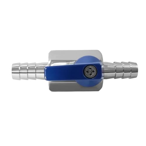 Beduan 2PCS 5/8" Barb Ball Valve 304 Stainless Steel Mini Shut Off Valve - size: 5/8" Hose Barb