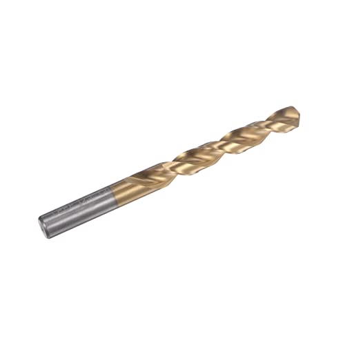 HARFINGTON Twist Drill Bit 12.7mm Titanium Coated (HSS-E) M42 High Speed Steel 8% Cobalt Straight Shank for Stainless Steel Aluminum Alloy Metal - size: 12.7mm