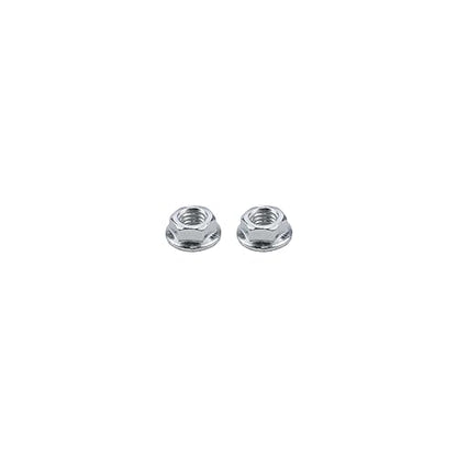 Sscon M6 Carbon Steel Flange Nuts, Silver, 200Pcs