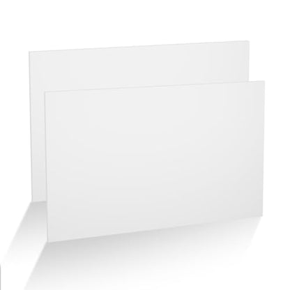 2Pcs White HDPE Sheet 1/2" Thick 12" x 24" - color: White, size: 12'' X 24''