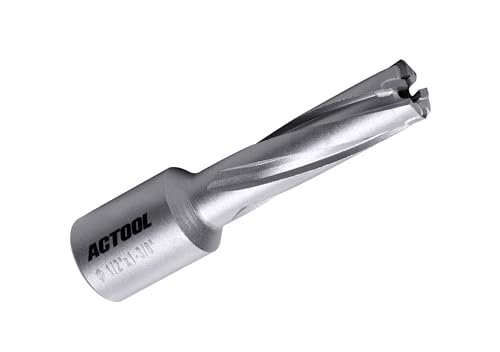 1/2'' Diameter x 1-3/8'' Depth of Cut Carbide Tipped TCT ANNULAR Cutter with 3/4'' Weldon Shank - size: 1/2'' x 1-3/8''