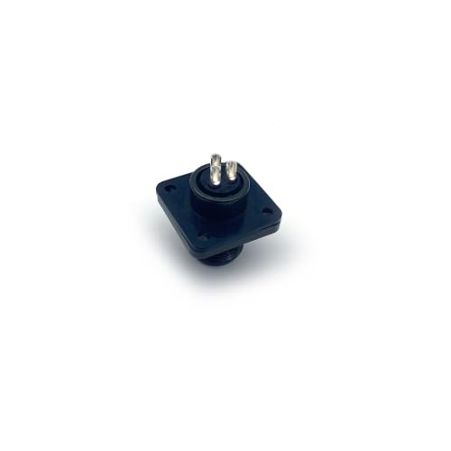 MS3102A10SL-3P Industrial Circular Heavy-Duty Connector, MIL-DTL-5015 Series Threaded Connector 3 Pin Contacts Solder Male Box Mounting Receptacle, 10SL Shell Size for Machinery and Equipment - size: MS3102A10SL-3P