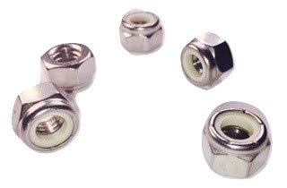 8-32 Nylon Insert Lock Nut Stainless Steel 18-8 Stainless Steel (304) Pack of 100
