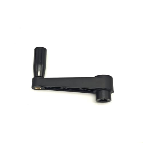 4" Nylon Crank Handle Drill Press Revolving Handle with Round or Square Installation Hole Smooth 360 Degree Operation for Industry Lathe Milling Grinding Machine (Square Hole 12x12x100) - size: Square Hole 12x12x100