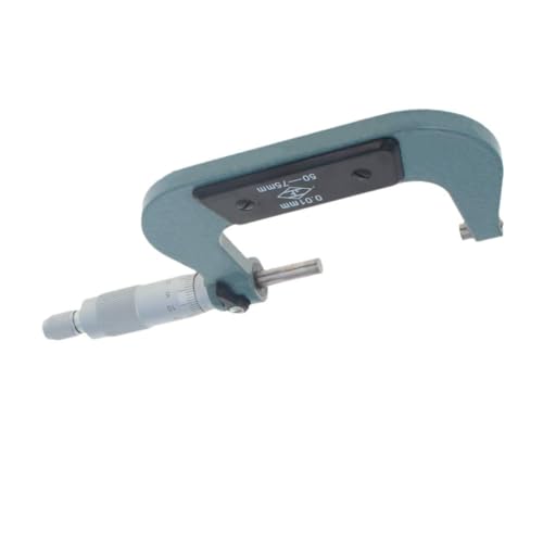 Utoolmart Outside Micrometer Metric 50-75mm 0.01mm Accuracy Metal Precision Measuring Tools for Machinist Engineer, Light Green - size: 50-75mm