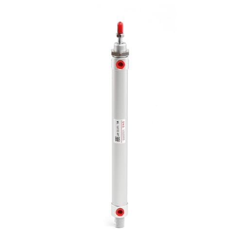 SNS Pneumatic 16mm Bore 150mm Stroke NPT1/8 Aluminum Alloy Mini Air Cylinder Double Action MAL16x150 - size: MAL16*150-NPT