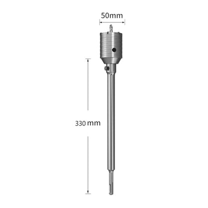 HUHAO Professional 2" (50mm) Concrete Hole Saw with 330mm Round Shank, Masonry Hole Cutter Set for Concrete, Brick, Cement, Stone, Wall Drilling - size: 2"(50mm)