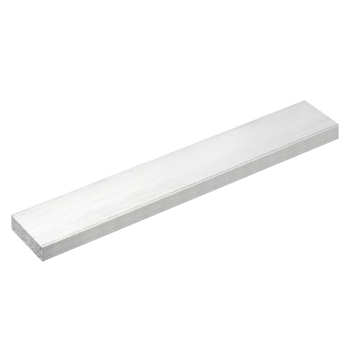 uxcell Square Aluminum Flat Bar, 1/2"x1.6"x10" 6061 Aluminum Plate - size: 12x40x254mm