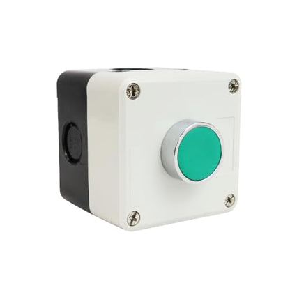 ATO Momentary Push Button Switch Station Box, 1 NO+1NC, ABS One Push Button Control Switch