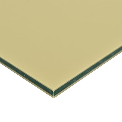 BuyPlastic King ColorCore Plastic Sheet 1/4" x 12" x 24" Tan-Green-Tan Color Core, HDPE Board, High Density Polyethylene Panel - size: 1/4" x 12" x 24", style: Tan-Green-Tan