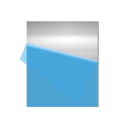 1PCS 6061 Aluminum Sheet Metal 1/8" x 8" x 12", Aluminum Plates Covered with Protective Film, Heat Treatable Aluminum Flat Bar for DIY Craft, Industry - size: 1/8", style: 8" × 12", 1Pcs