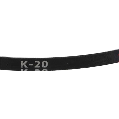 uxcell 2pcs K20 Rubber V Belt, K Section V-Belt 20" Outside Circumference x 0.315" Width x 0.236" Thick, Industrial Power Transmission Belt - size: K20