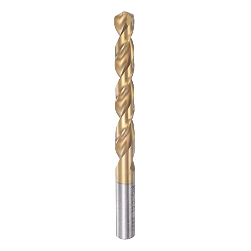 HARFINGTON Twist Drill Bit 12.2mm Titanium Coated (HSS-E) M42 High Speed Steel 8% Cobalt Straight Shank for Stainless Steel Aluminum Alloy Metal - size: 12.2mm
