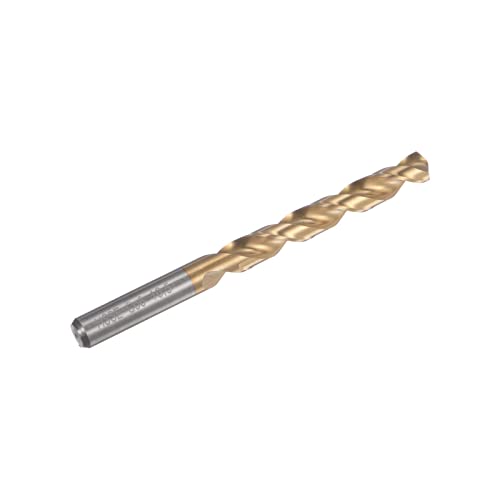 HARFINGTON Twist Drill Bit 10.5mm Titanium Coated (HSS-E) M42 High Speed Steel 8% Cobalt Straight Shank for Stainless Steel Aluminum Alloy Metal - size: 10.5mm