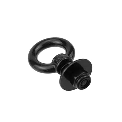 Antrader Lifting Shoulder Eye Bolts,M4 Lifting Ring Threaded Eyebolts,Black - size: M4-(With Lock Washers)