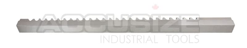Accusize Industrial Tools 20mm Style F, Hss Keyway Broach, Length of Cut: 1-6'', 3 Shims, 5001-0026 - size: 20mm-F