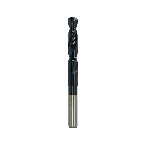7/16 Inch Cobalt Drill Bit | Reduced Shank High Speed Steel | Drill Bit for Stainless Steel and Hardened Metal | HSS M35 Titanium Aluminum Nitride Coating with 1/2" Shank - size: 7/16 Inch
