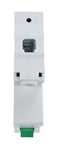 AC Miniature Circuit Breaker, 1 Pole 50 Amp, 120/240VAC, 6kA Din Rail Mount Breaker with Thermal Magnetic Trip, DZ47-63 C50 1P, AC Solar MCB - color: 1 Pole, size: 50 A