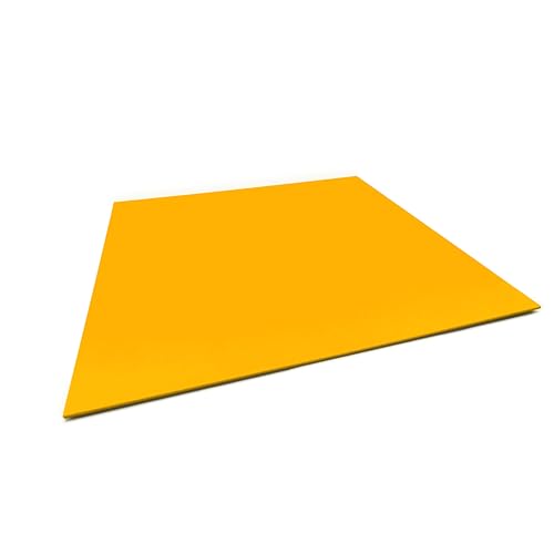 335x300x3mm Colored Fiberglass G10 Composite Laminate Sheet Panel 13x11.8 (Yellow) - color: Yellow