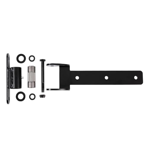 Heavy Duty Bolt on Weld on Cranked Roller Bearing 13" Strap Hinges for Large Heavy Wooden Metal Fence Gate Garage Door Up to 1100 Pounds, Big Size 180° Rotation Lubricate Hinge (2 Packs)