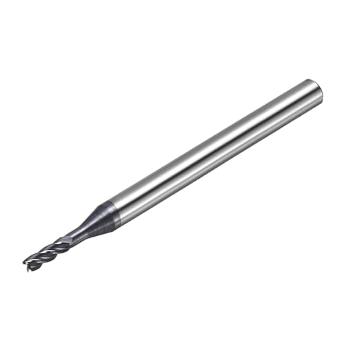 2.15mm Carbide End Mill, 9mm Cut L, 50mm L, 4mm Shank, Black - color: Black, size: 2.15mm Dia,9mm CL,50mm L,4mm Shank