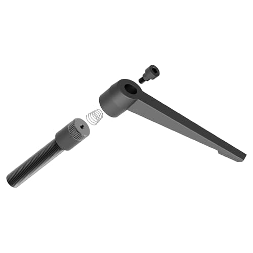 2PCS Clamping Lever Handles, M8 x 80mm Male Thread, Adjustable Quick Release Locking Rotating Screw Bolt Stud Knobs Apply for Lathe Machinery, Black - size: M8 x 80mm