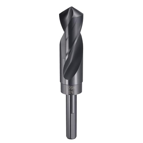 HARFINGTON 1-1/32" Drill Bit 1/2" Reduced Shank 3-Flat 4241 HSS 118° - size: 1-1/32" with 1/2" Shank