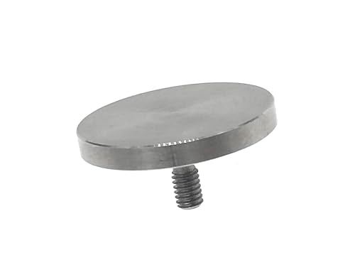 Flat Contact Points for Inch Dial Digital Indicator Depth Gauge Thickness Gauge 4-48 UNF Thread 20mm Diameter 5mm Length