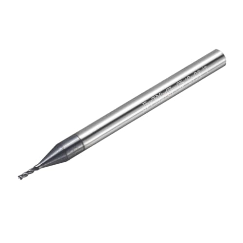 1.15mm Carbide End Mill, 3.45mm Cut L, 50mm L, 4mm Shank, Black - color: Black, size: 1.15mm Dia,3.45mm CL,50mm L,4mm Shank
