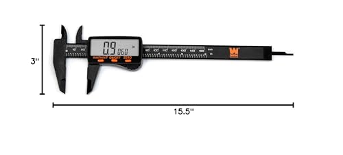 WEN 10761 Electronic 6.1-Inch Digital Caliper with LCD Readout and Storage Case - style: Basic Model