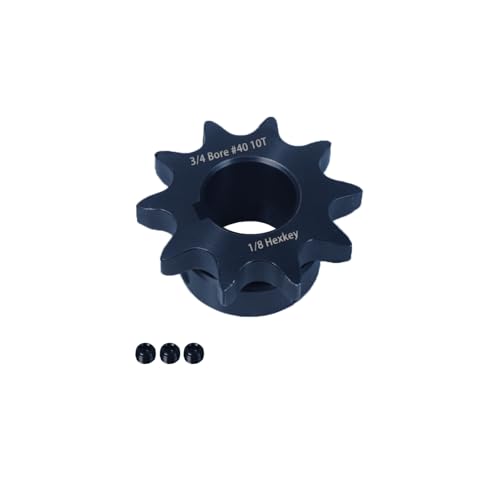 #40 Sprocket 10T 3/4" Bore Hardened Black Oxide - size: 10 teeth, style: 3/4" in bore