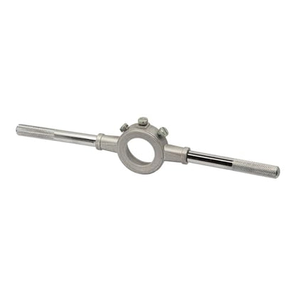 Drill America 1/4"-20 UNC X 2" OD HSS Round Adjustable Die with Matching Die Handle (Wrench), Die Stock - size: 1/4"-20 UNC, style: 2" OD